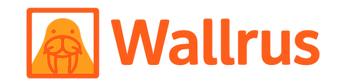 Wallrus logo with an orange outline of a wallaby and the word 'Wallrus' in orange text.